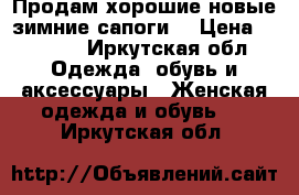 Продам хорошие новые зимние сапоги  › Цена ­ 2 500 - Иркутская обл. Одежда, обувь и аксессуары » Женская одежда и обувь   . Иркутская обл.